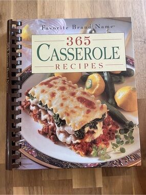 Vintage 1996 365 Casserole Spiral Bound Cookbook